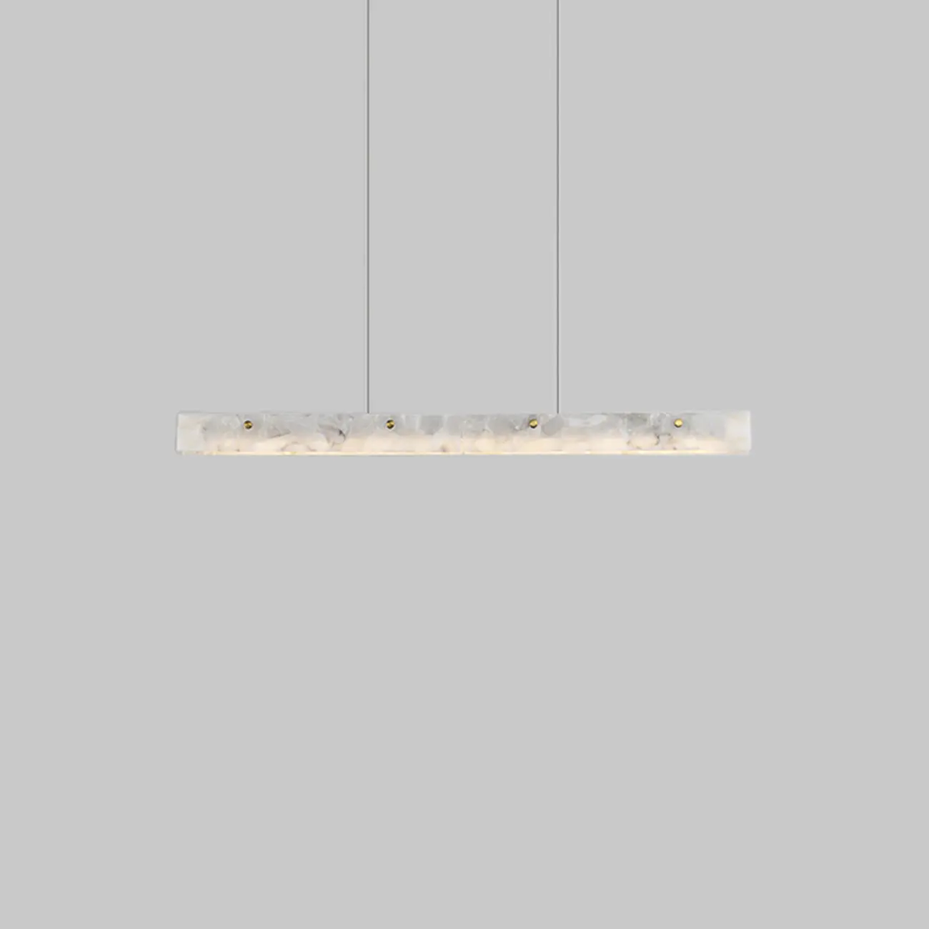 Adjustable Rectangle Marble Hanging Island Light