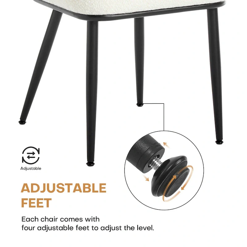 Upholstered Rattan Dining Chairs Side Chair Set of 2 - 33.86H x 18.9W x 22.83D