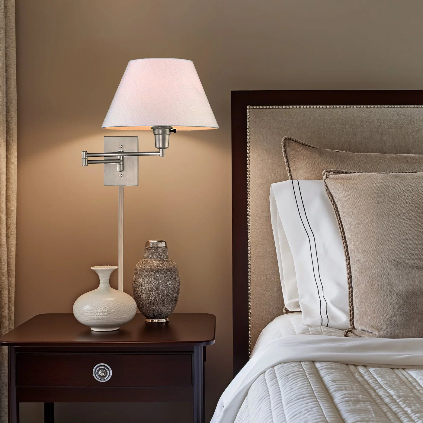 Cambridge 15 Swing Arm Wall Lamp - Plug In/Wall Mount, 2-Pack