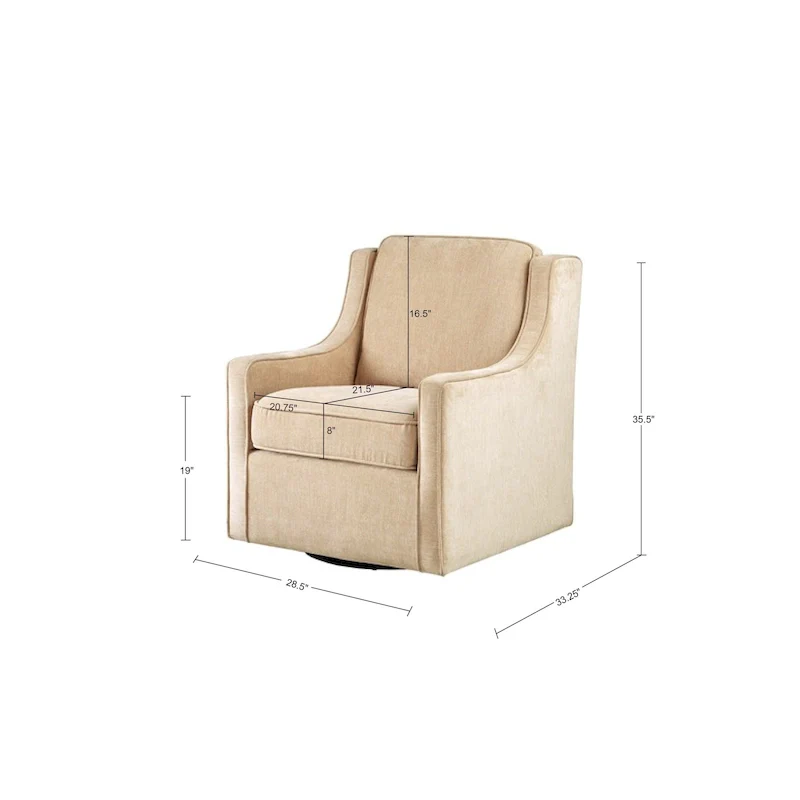 Madison Park Lois 360 degree Swivel Chair