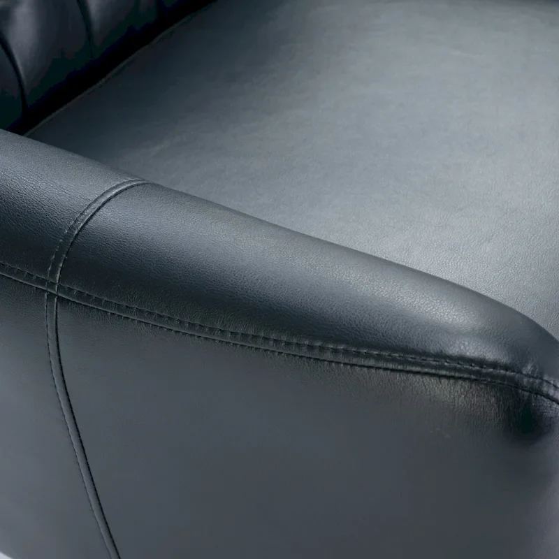 Cleveland Tufted Faux Leather Swivel Chair by Greyson Living