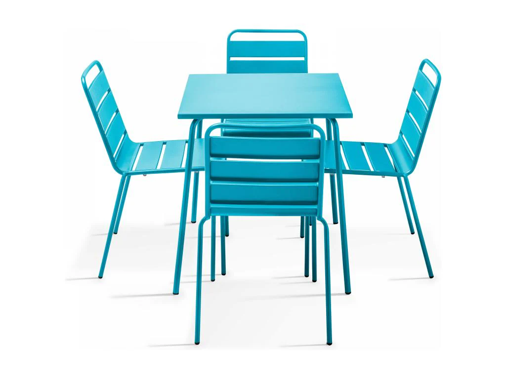 Ensemble Table Jardin - Bleu