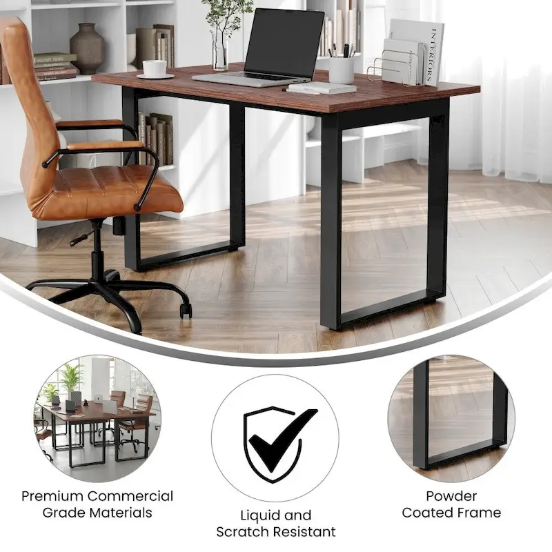 Conference Table with Laminate Top and U-Frame Steel Base
