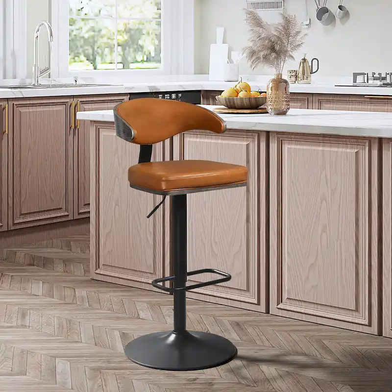 Art Leon Bentwood Swivel Adjustable Bar Stools