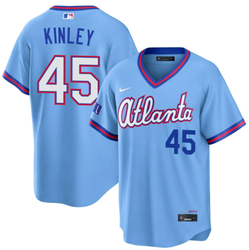 Tyler Kinley Atlanta Braves Powder Blue 2026 City Connect Stadium Jersey