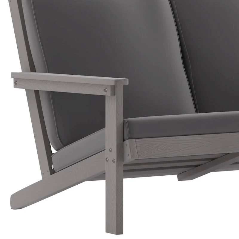 All-Weather Poly Resin Adirondack Loveseat & Cushions