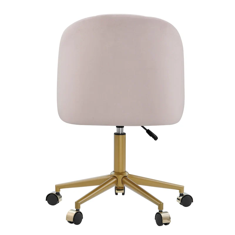 Velvet Curved Swivel Desk Chair