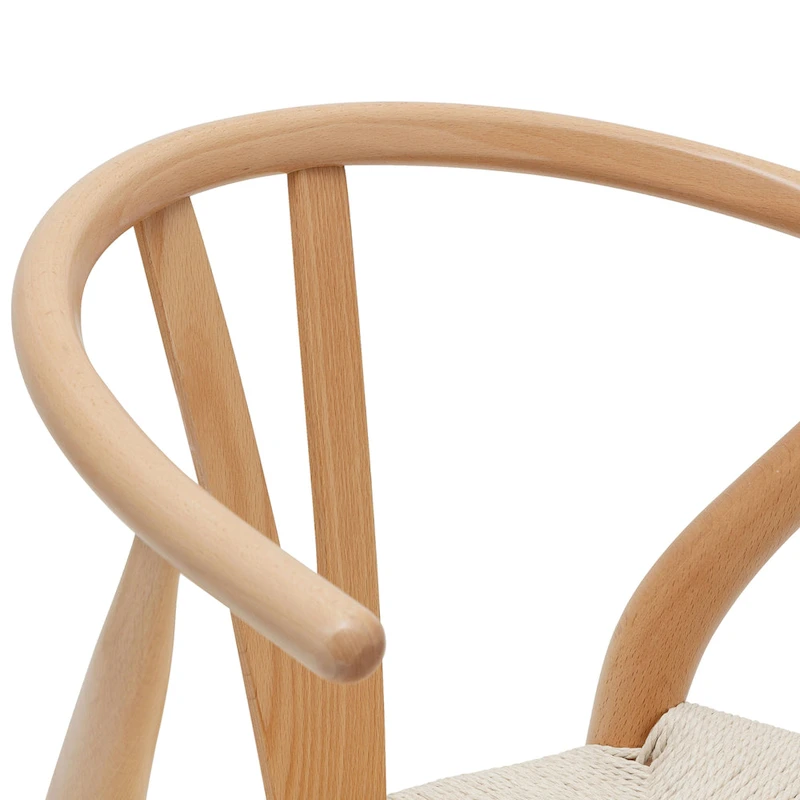 Poly & Bark Weave Chairs - Solid Wood Frame (Set of 2)