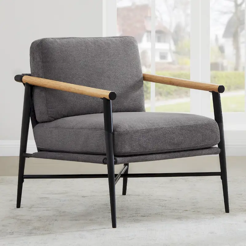 Mid Century Modern Upholstered Accent Chair