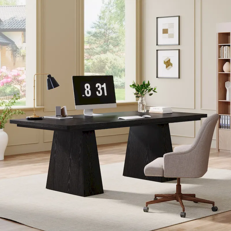 63 Inches Modern Executive Office Desk Large Computer Conference Table
