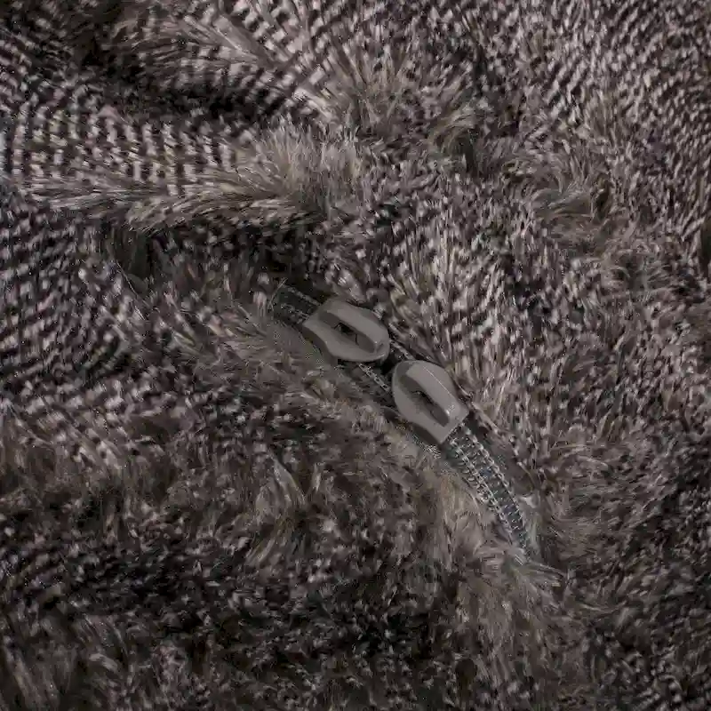 Greyrock Modern Glam Faux Fur Winter Bean Bag by Christopher Knight Home