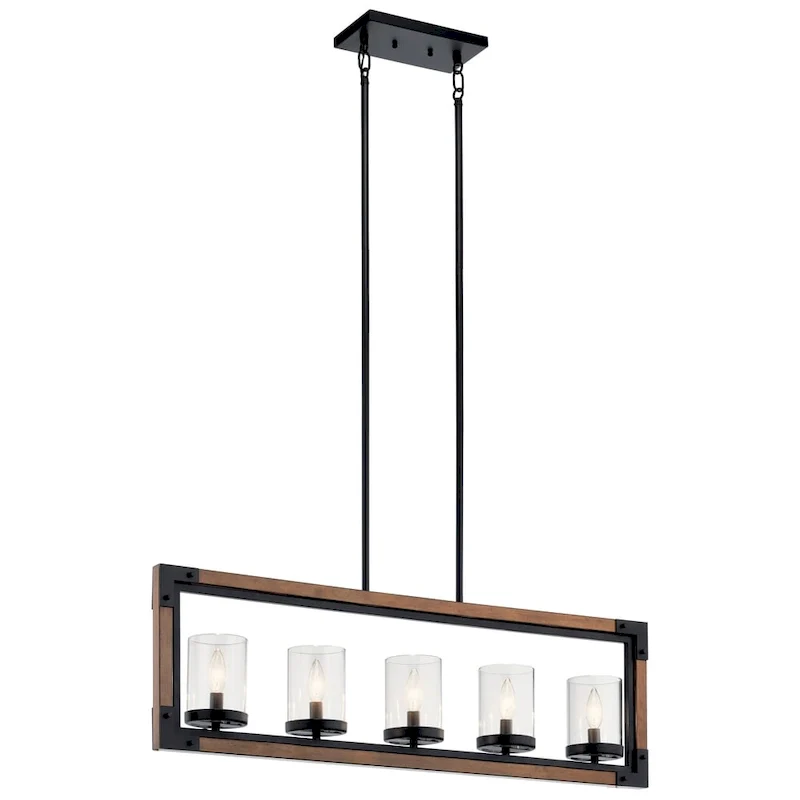 Kichler Marimount 5-light Auburn Stained Finish Linear Chandelier