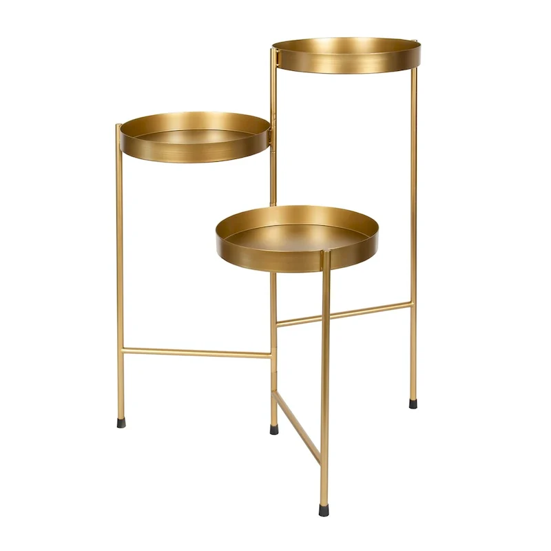Kate and Laurel Finn Metal 3-tier Modern Plant Stand - 16x21x30