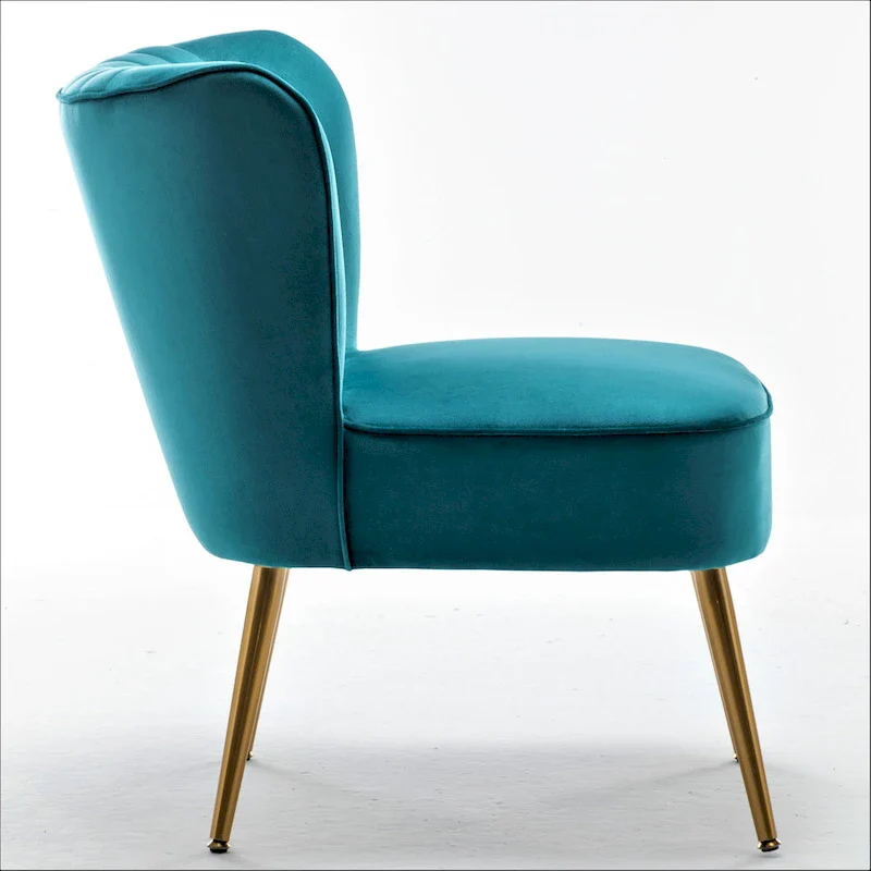 Us Pride Furniture Sauter 23.2 Wide Mid-Century Modern Microfiber Accent Chair