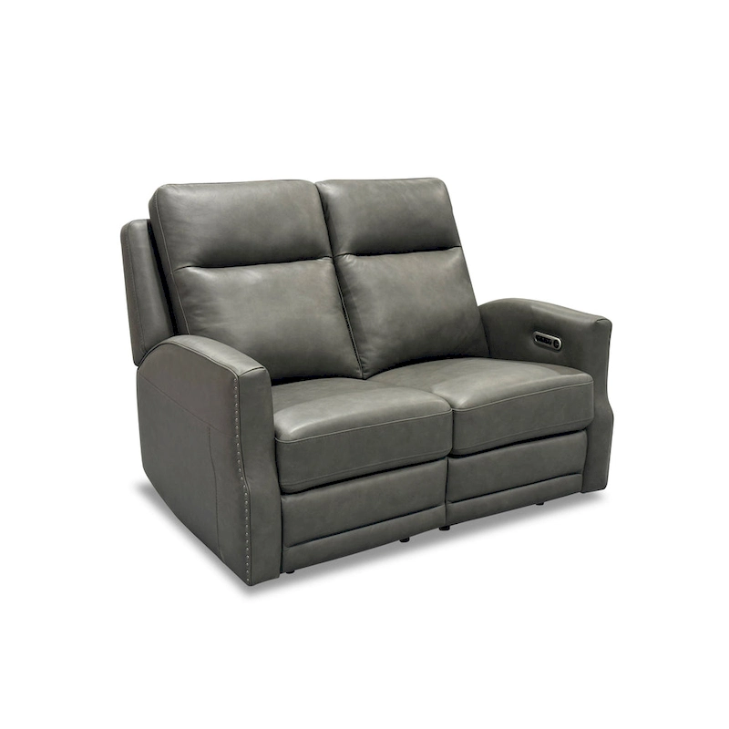Maxwellton Cedar Power Reclining Loveseat with Power Headrests and Lumbar by Flexsteel - 56 x 42 x 39