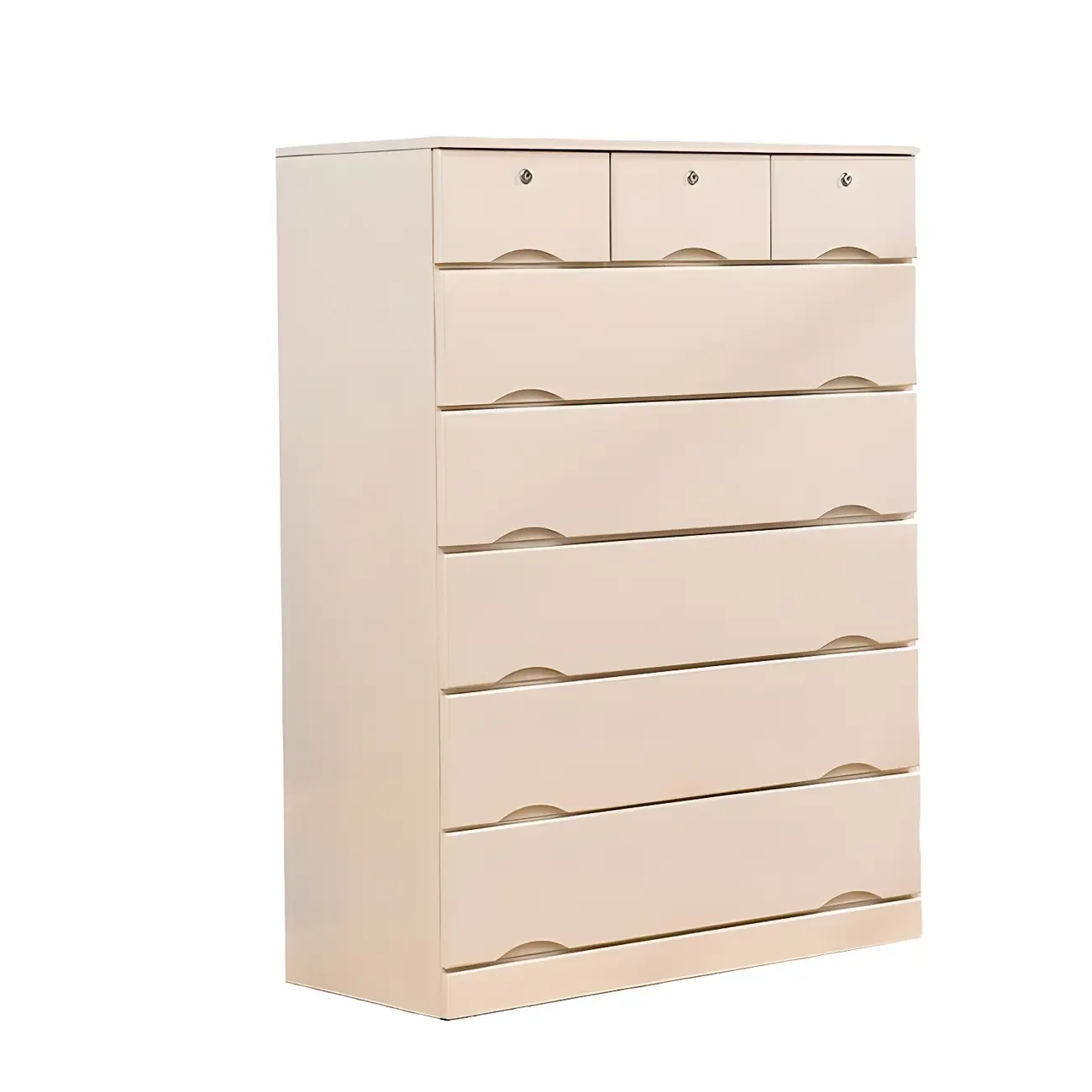 Stylish White Wooden Dressers with Soft Close Drawers