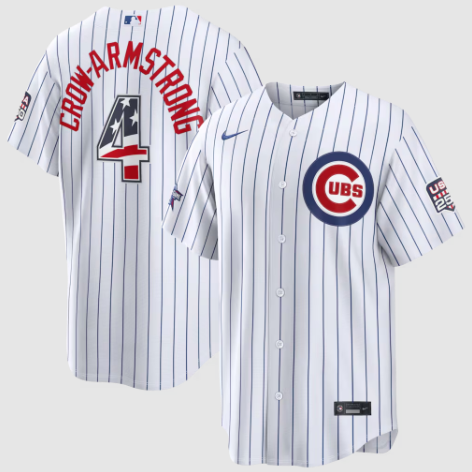 2026 All-Star Edition Stars & Stripes Chicago Cubs Pete Crow-Armstrong White Stadium Jersey