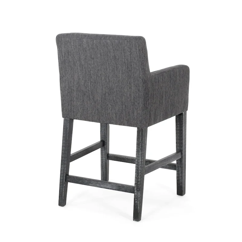Armga Fabric Upholstered Wood 26 inch Counter Stools (Set of 2) by Christopher Knight Home