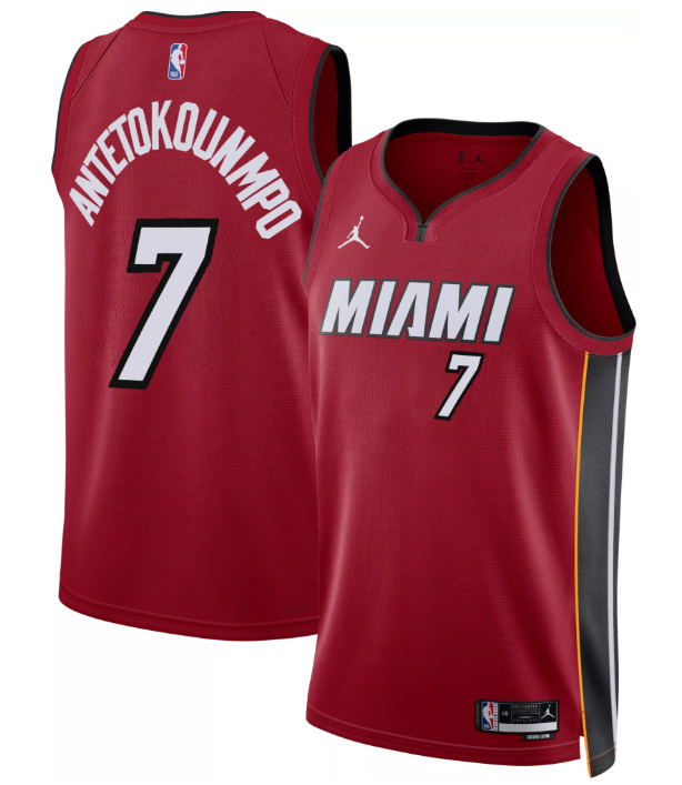 Miami Heat Giannis Antetokounmpo Swingman Statement Jersey