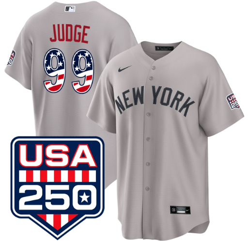 Aaron Judge New York Yankees USA 250 Fourth of July Road Jersey