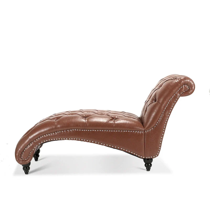 Tufted Armless Chaise Lounge - 62.8 x 27.17 x 32.87