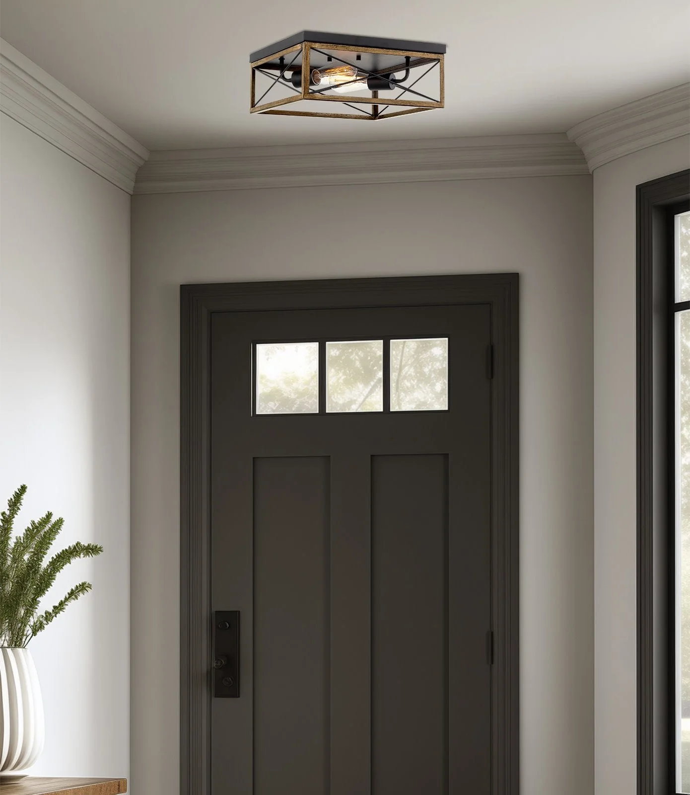 Colton 13 2-Light Modern Farmhouse Flush Mount Ceiling Light