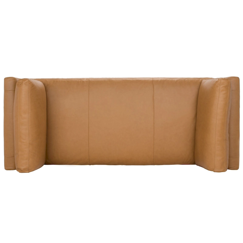 SAFAVIEH Couture Shirl Leather Bench - 81 In W x 32 In D x 34 In H - 81Wx32Dx34H