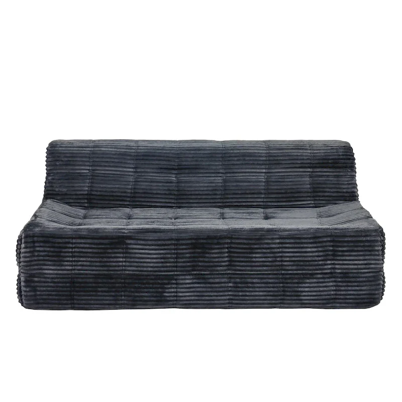 75 Foam 3-Seat Sofa with No Assembly, Space-Saving Design, and Easy Setup