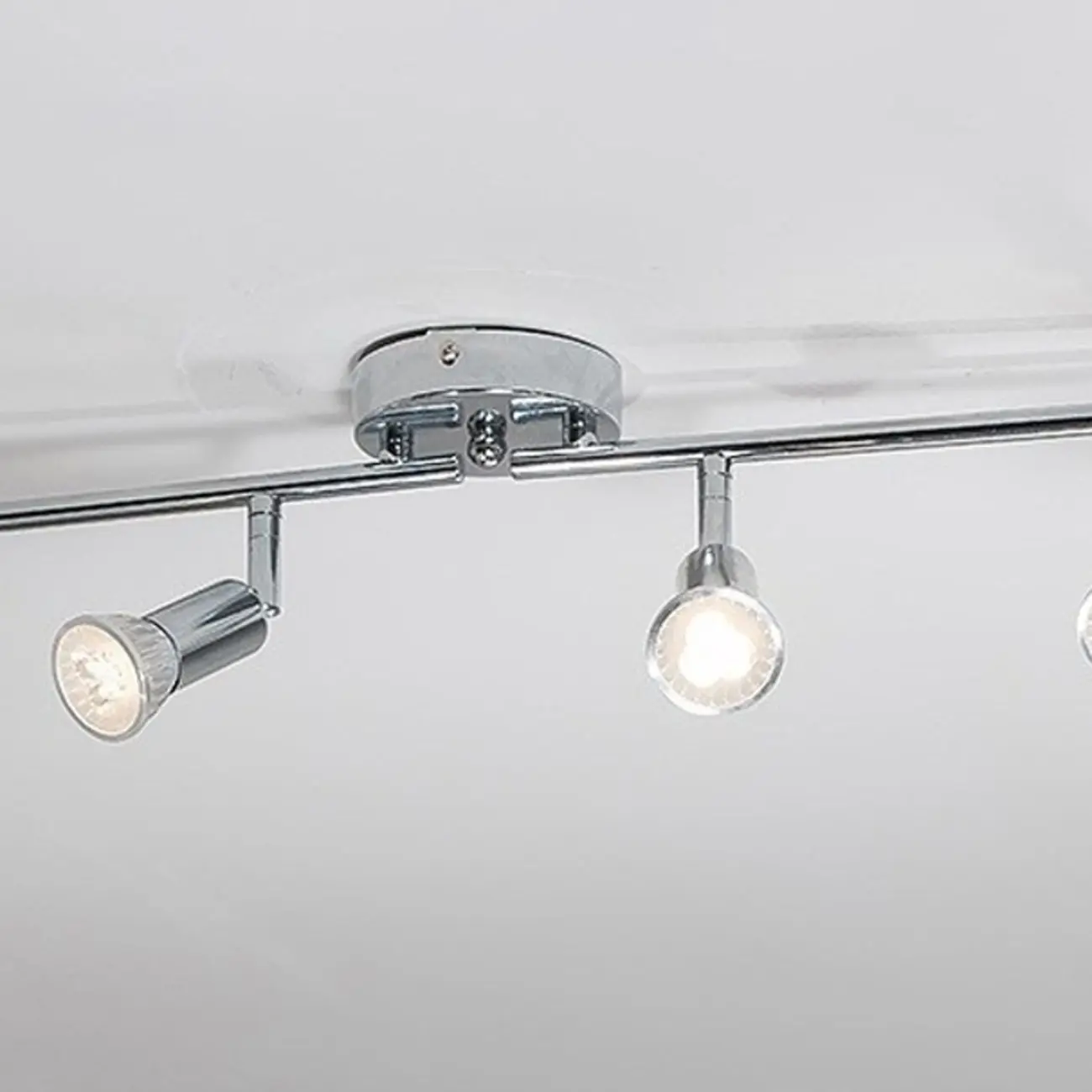 Adjustable Modern Chrome Semi Flush Mount Ceiling Track Light