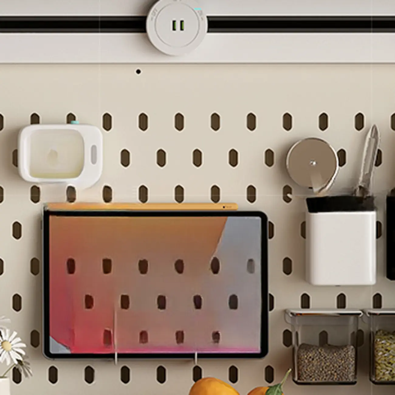 Modern Slab Wood Countertop Kitchen Sideboard