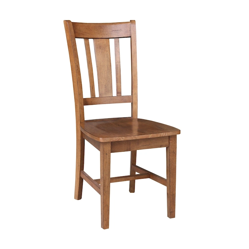 International Concepts Solid Wood San Remo Splatback Chairs, Set of 2