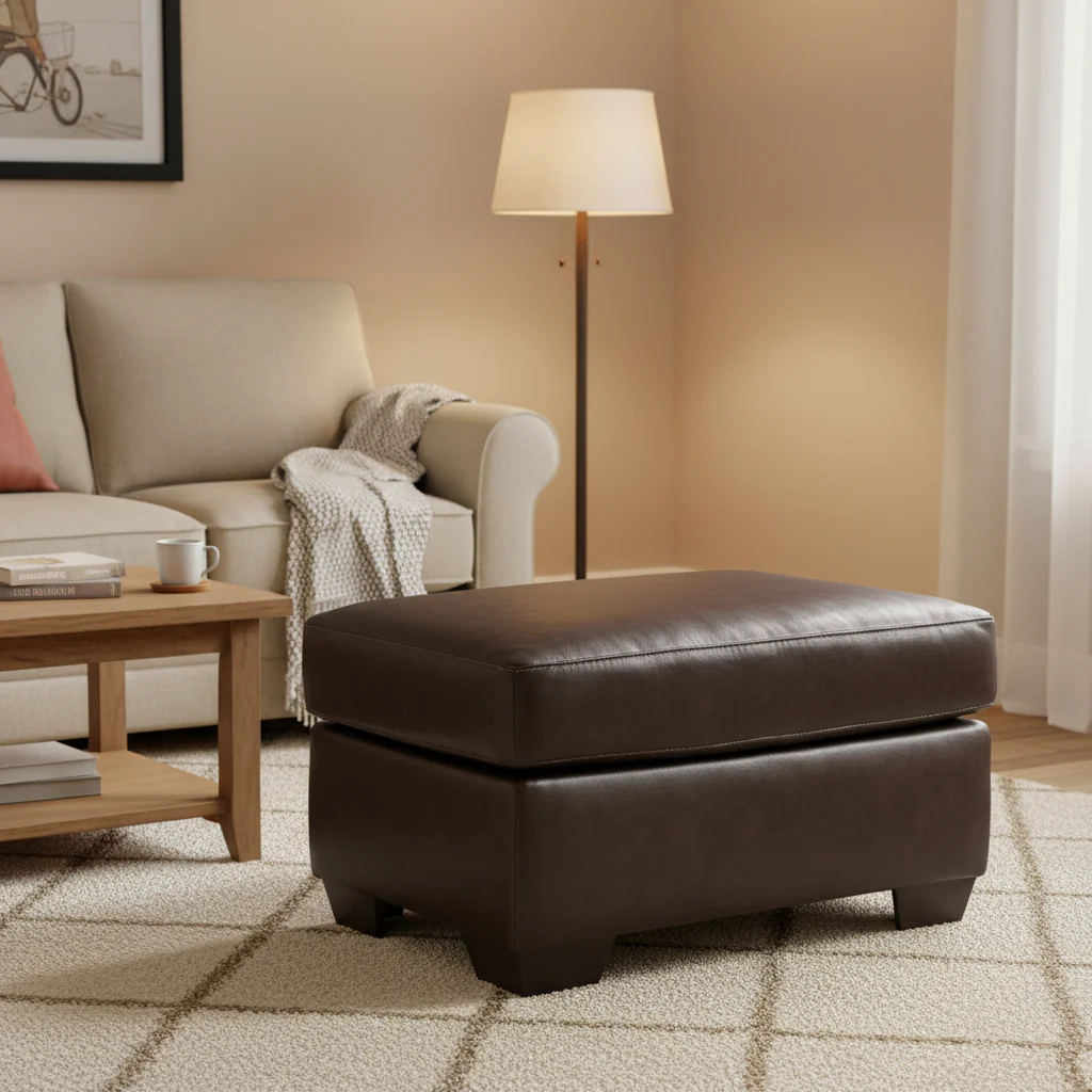 Leather & Faux Leather Ottoman