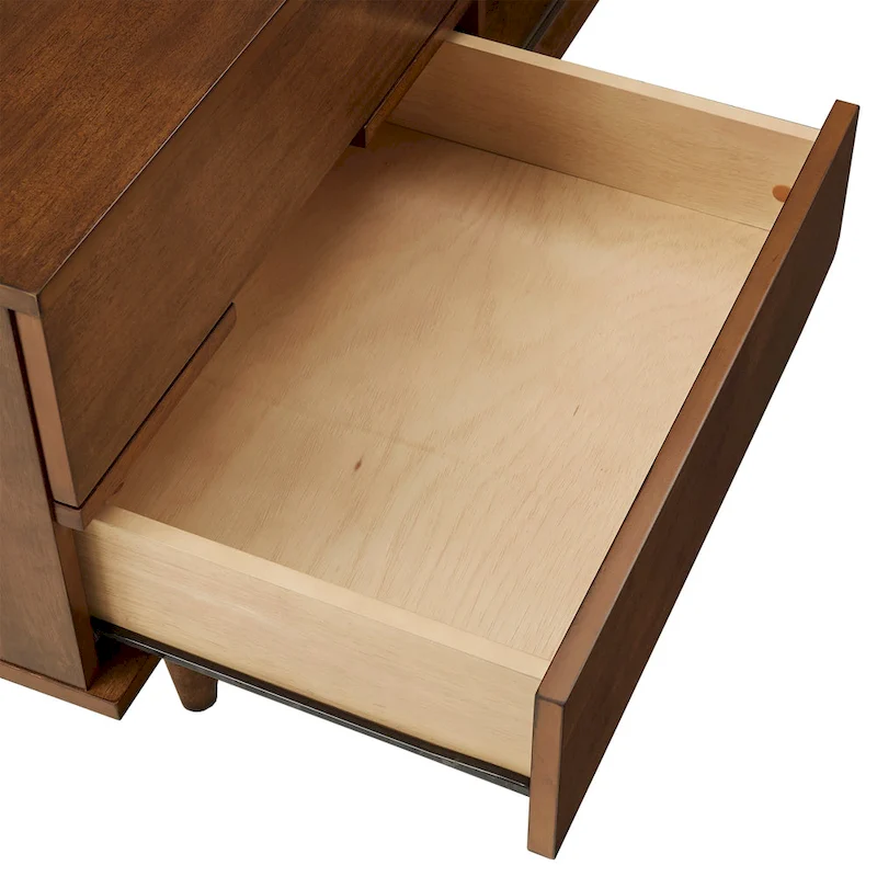 Kieran Mid-Century Wood 2-Drawer TV Stand by iNSPIRE Q Modern