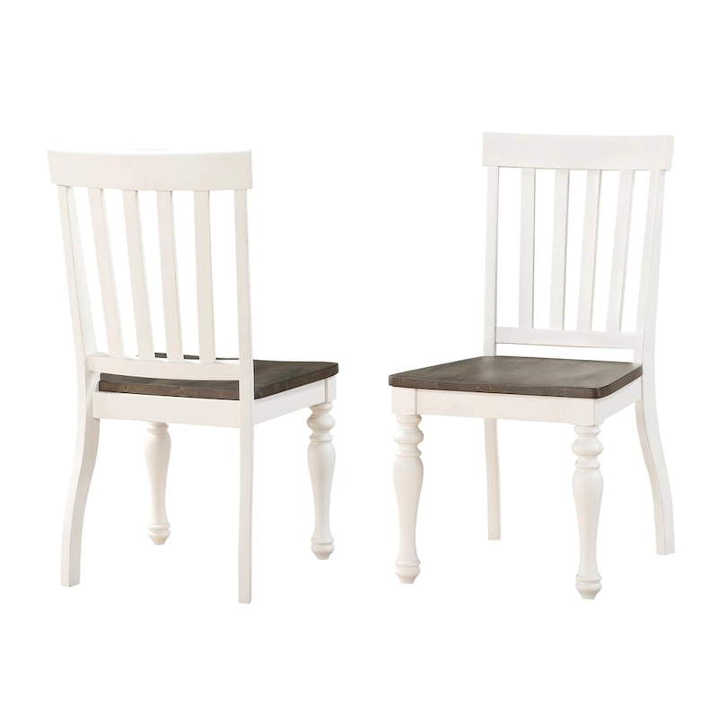 Steve Silver Jillian Farmhouse Distressed Two-tone Dining Set