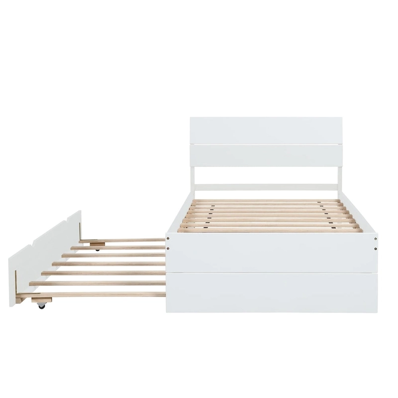 Modern Twin Bed Frame With Trundle