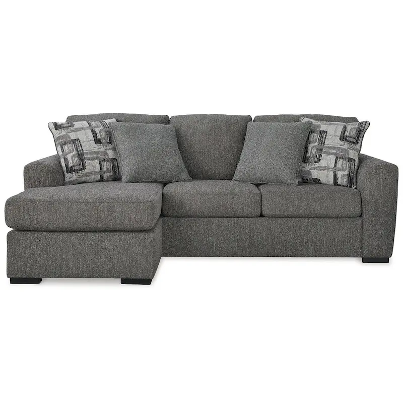 Signature Design by Gardiner Pewter Sofa Chaise - 101 W x 63 D x 40 H