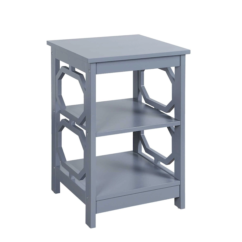 Convenience Concepts Omega End Table with Shelves
