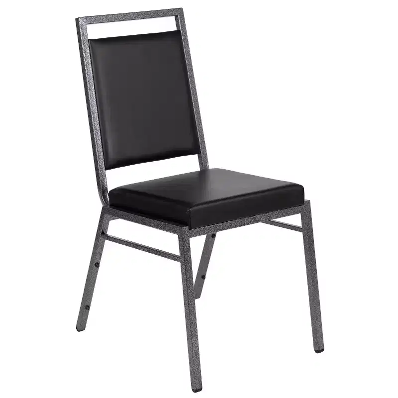Emma and Oliver Square Back Banquet Stack Chair - Wedding Party Event Chair
