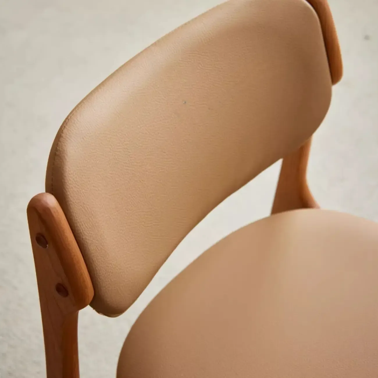 Modern Armless Faux Leather Dining Side Chair
