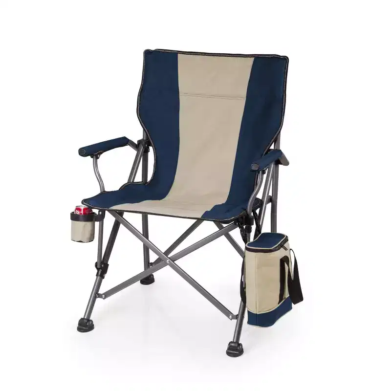 Oniva 2pc Outlander Portable Camping Chair with Cooler - Navy Blue