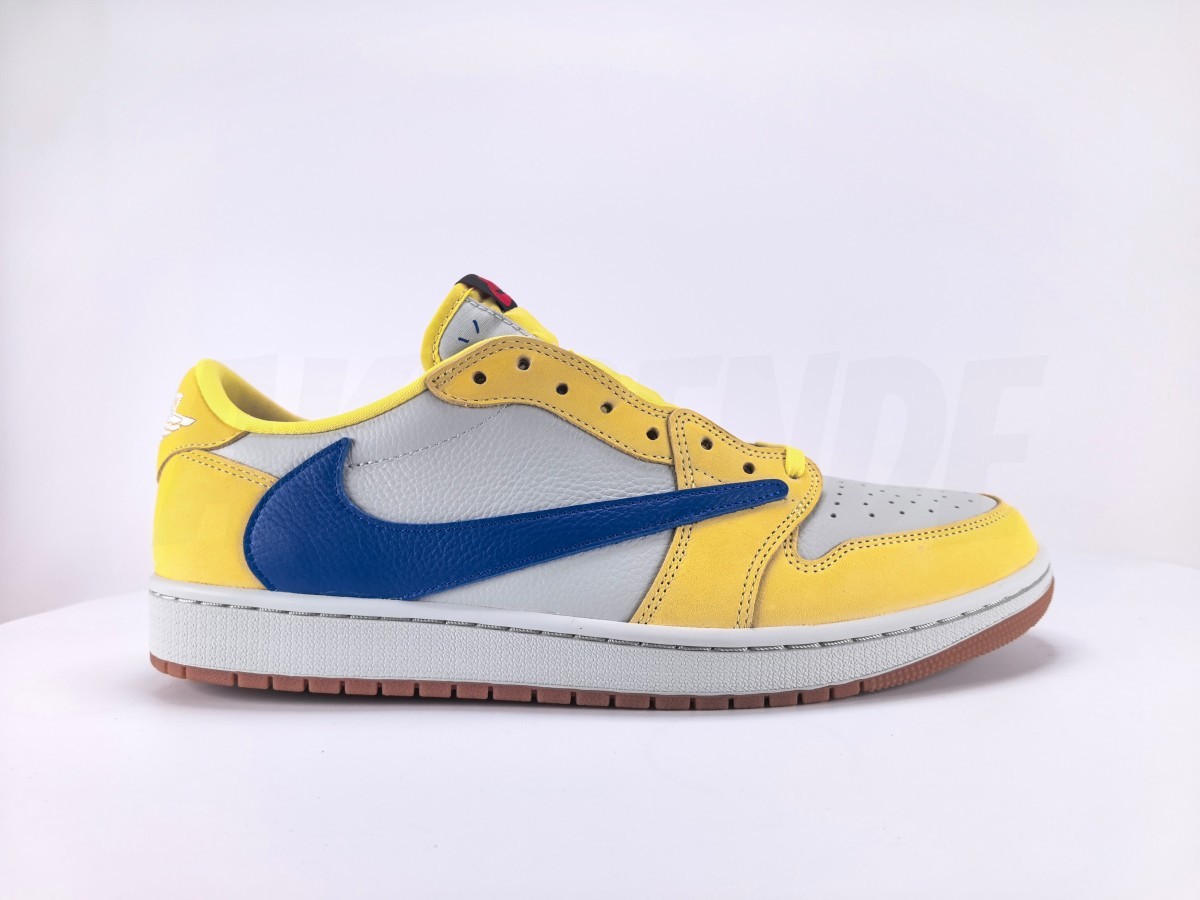 Travis Scott × Air Jordan 1 Low OG Canary - Aktrende