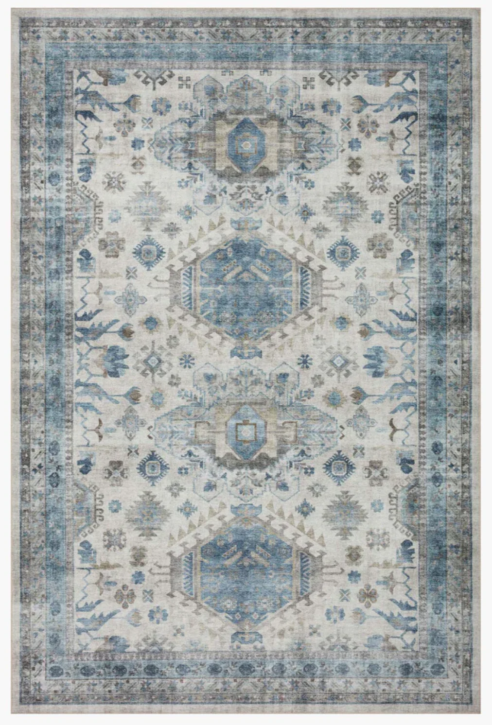 Heidi Ivory/Ocean Rug