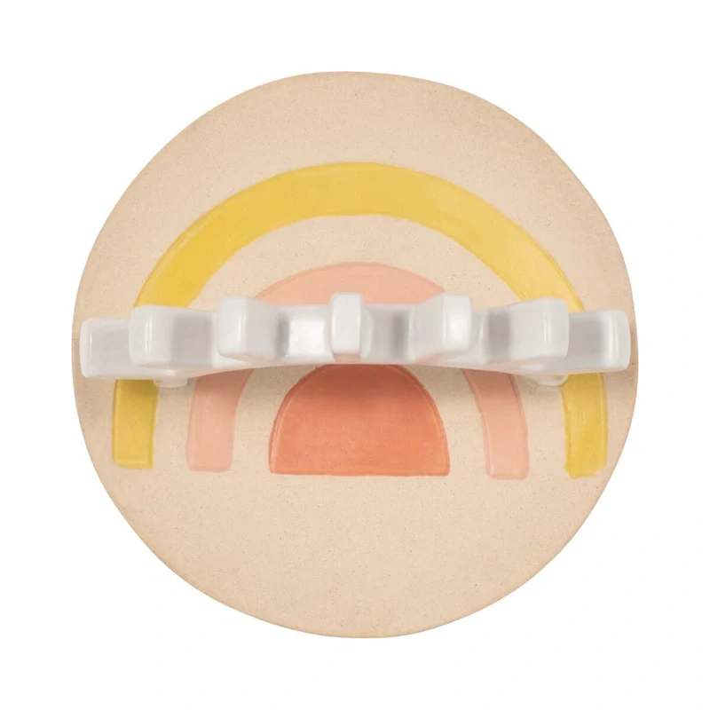 Sagebrook Home Ceramic Multi 6  Sunshine Trinket Tray - 5.5  x 5.5  x 3.5