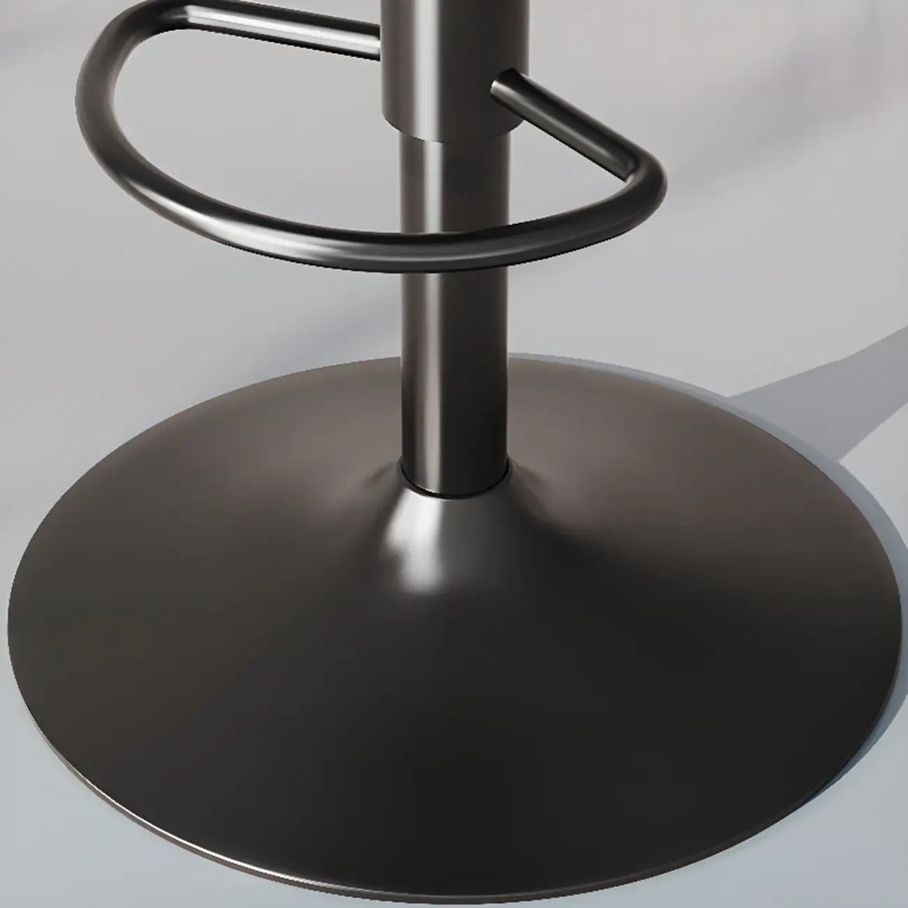 Modern Leather Swivel Bar Stool Adjustable Height