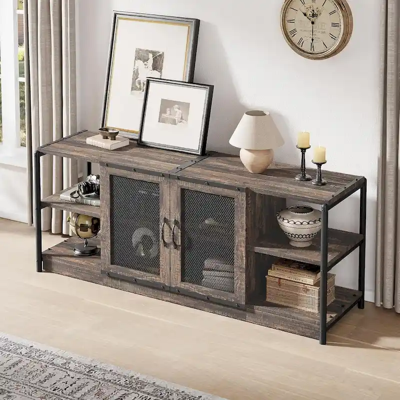 65-Inch Long Wooden TV Stand