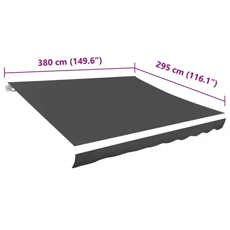 vidaXL Awning Anthracite Polyester with PU coating