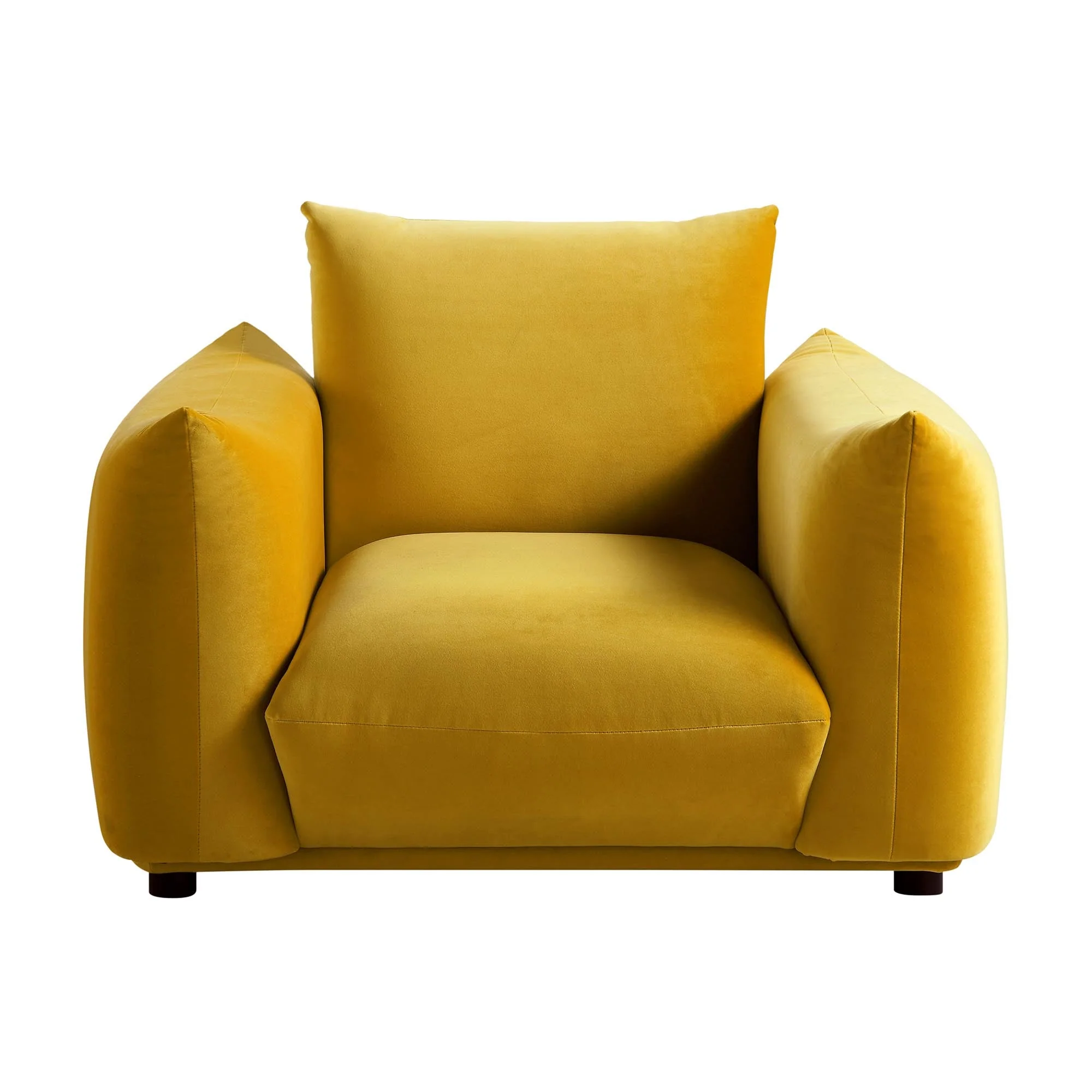 Armchair, Goldenrod Velvet