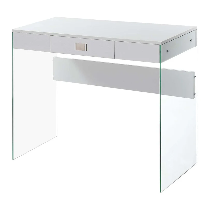 Convenience Concepts SoHo 1 Drawer Glass 36 Desk