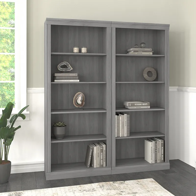 Tall 5 Shelf Bookcase