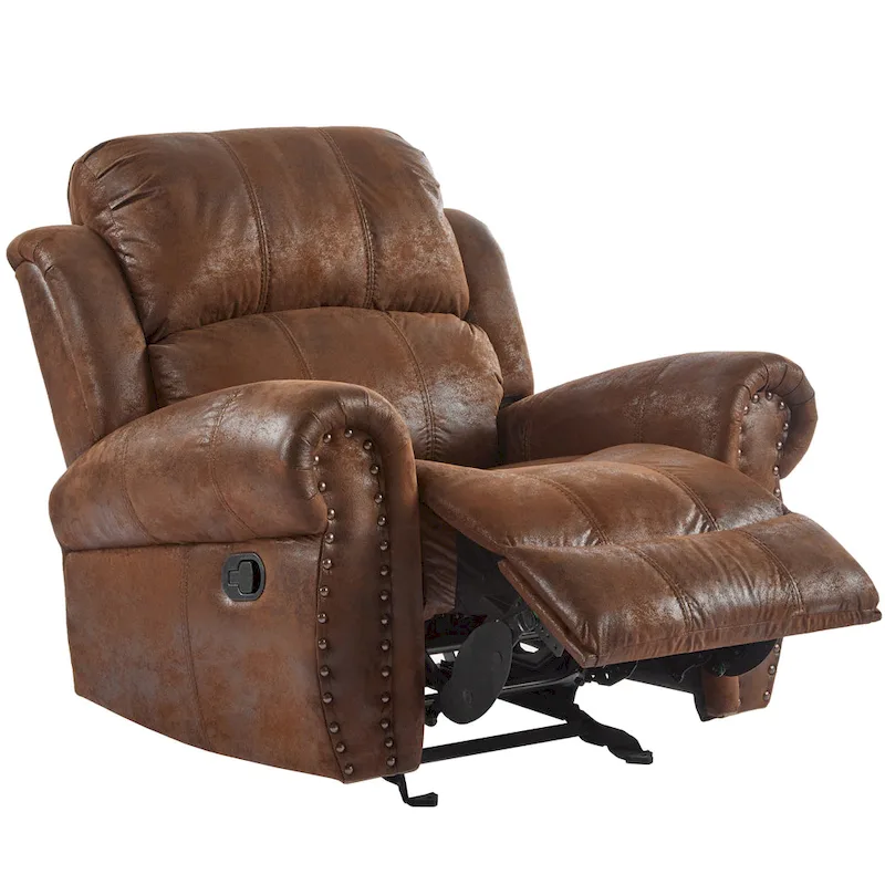 Charlie Bonded Leather Glider Recliner